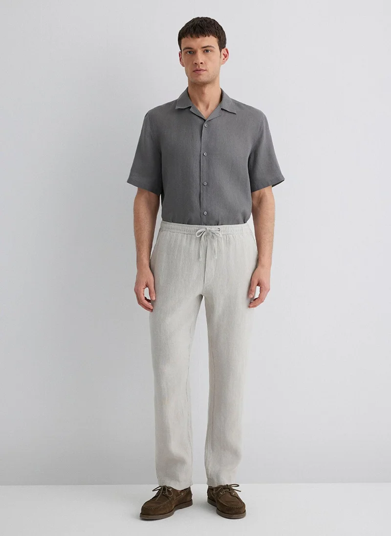 MAVI Gray Linen Pants