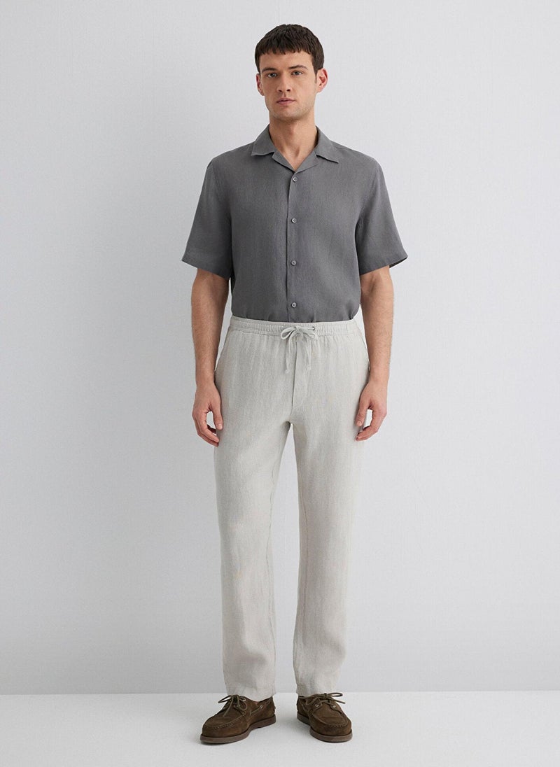 MAVI Gray Linen Pants - Image 5