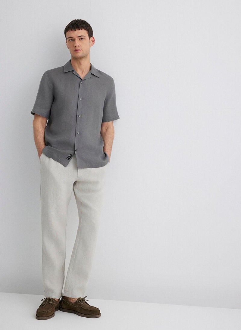 MAVI Gray Linen Pants - Image 4