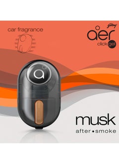 Godrej Aer Godrej aer click, Car Vent Air Freshener Kit - Musk After Smoke (10g), black  - Image 3