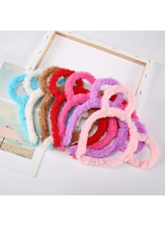 Generic Luminous Rabbit Ears Headband Plush Mickey Headwear Luminous Headband Cat Ears Sweep Code Activity Small Gift-Color:Non-luminous Mickey Color Mixing  - Image 1