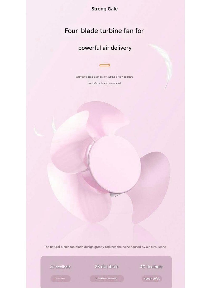 Goolsky Portable Mini USB Handheld Fan – Rechargeable Quiet Desktop Fan for Outdoor/Travel/Office Use, 3-Speed Cooling - Image 3