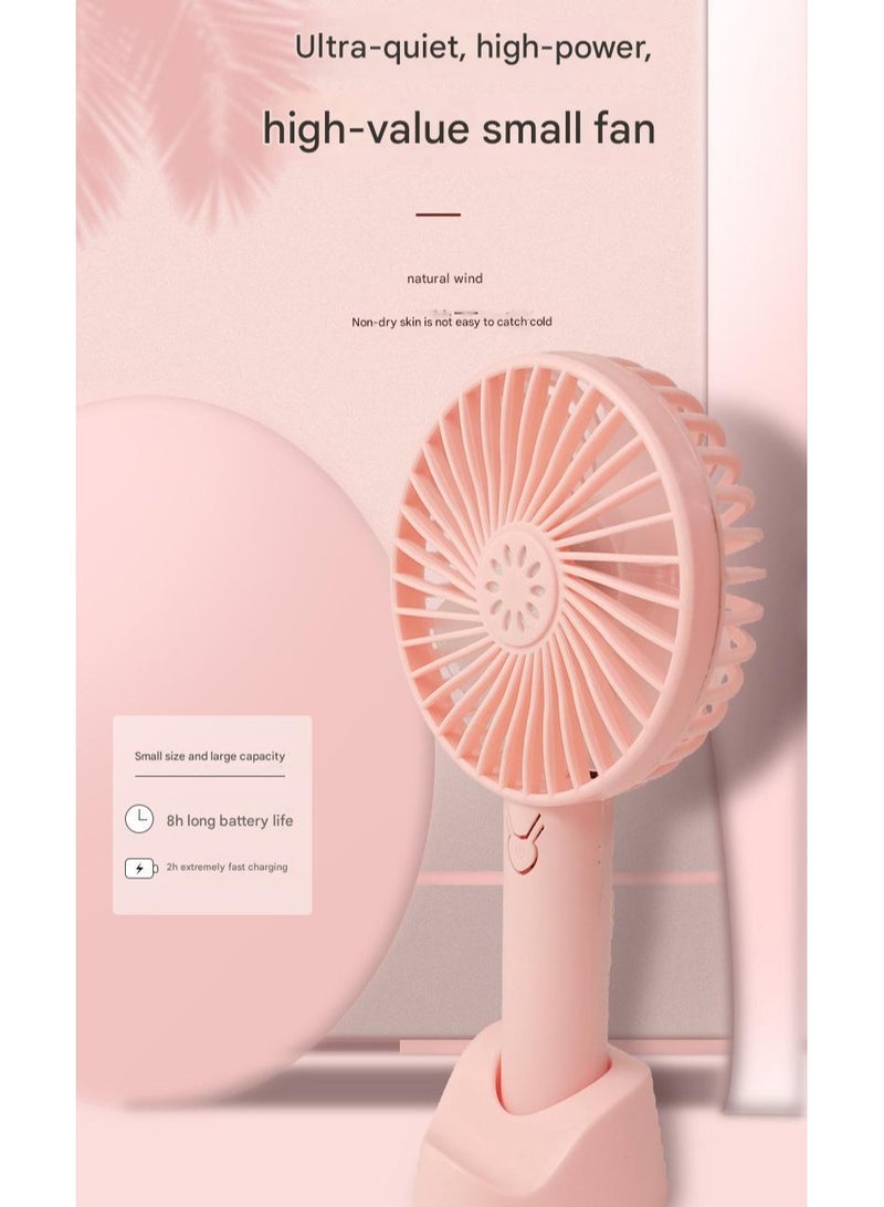 Goolsky Portable Mini USB Handheld Fan – Rechargeable Quiet Desktop Fan for Outdoor/Travel/Office Use, 3-Speed Cooling - Image 5