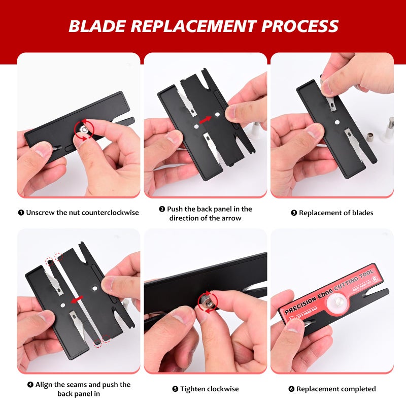 Gomake Vinyl Wrap Ultimate PPF Cutter Tool for Precision Edge Cutting for Paint Protection Film (PPF) and Vinyl Wrap,Window Film Installation,Car Wrap Kit - Image 2