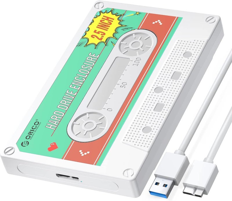 Luckam حاوية قرص صلب 2.5 بوصة SATA إلى USB3.0 لجهاز الكمبيوتر HDD حاوية لـ 7/9.5 مم HDD SSD، حاوية محمولة مع UASP تدعم حتى 6TB متوافقة مع PS4/5، WD، Seagate - Image 1