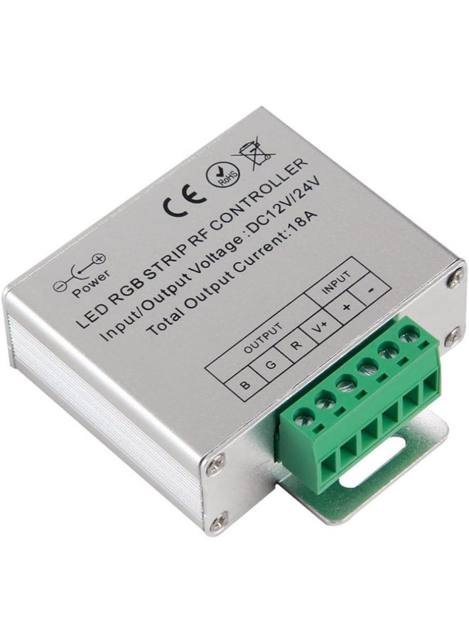 DC 12V-24V 18A LED Lights Controller 24Key RGB Remote Controller for 3528 5050 RGB LED Strip Lights, RGB Led Module Lights