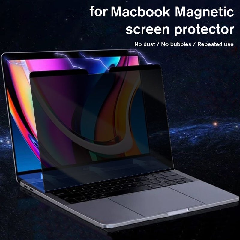واقي شاشة مغناطيسي مضاد للتجسس لجهاز MacBook Pro مقاس 16 و16.2 بوصة - Image 1
