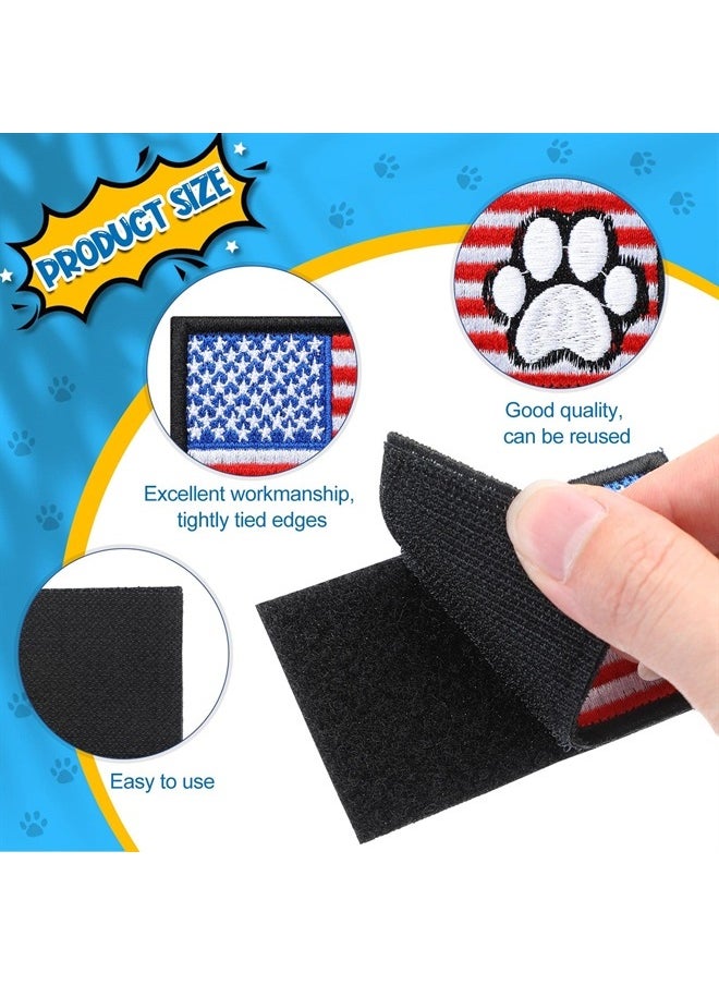 12 Pieces Dog Patches for Service Dog Vest Removable Tactical Hook Loop Harness Patch Set Service Dog Patch Embroidered in Training Patch Animal Working Dog Patch for Vest Harnesses Collars Leashes