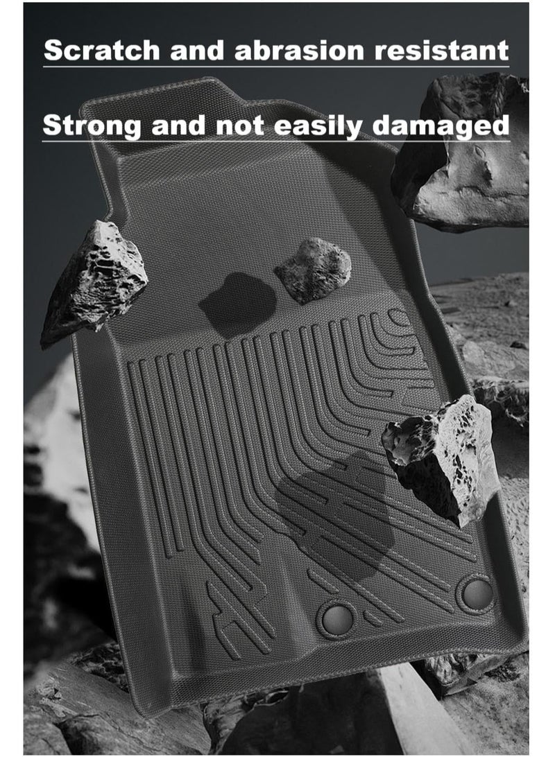 Floor Mats & Cargo Liner For Jetour T2 Traveler 2024 2025 Accessories Floor Mats 2 Row Liner Set All Weather TPE 3D Floor Liners Rear Cargo Mat - Image 5