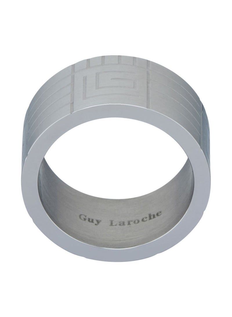 غاي لاروش خاتم غي لاروش من الستانلس ستيل للرجال Sz 58 ، 4TR006A-58 - Image 1