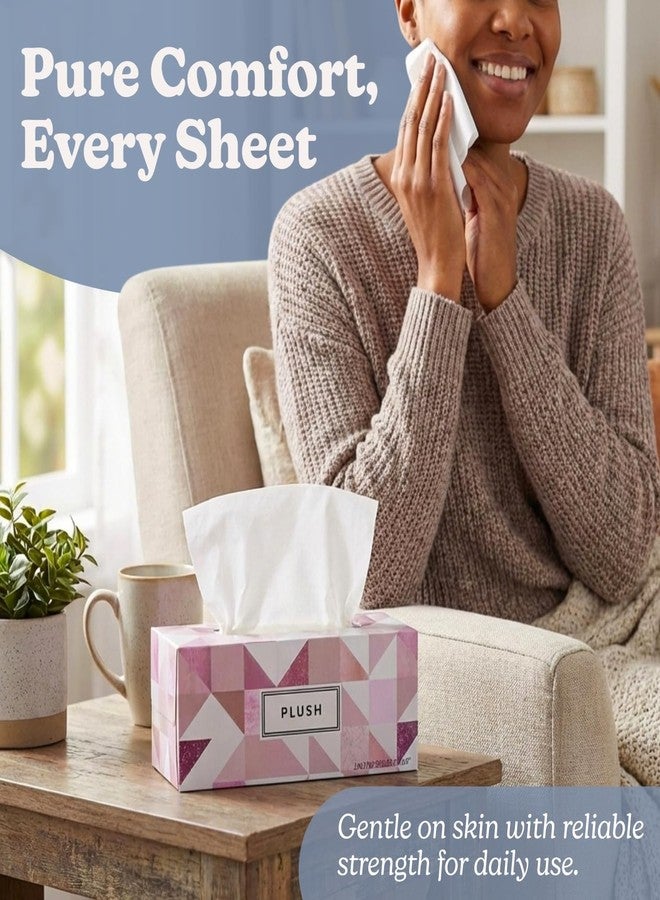 Bluesky Luxurious White Tissues - 7" x 6.7" (Pack of 130) - Soft & Durable Design - Perfect for Home & Parties - Image 2