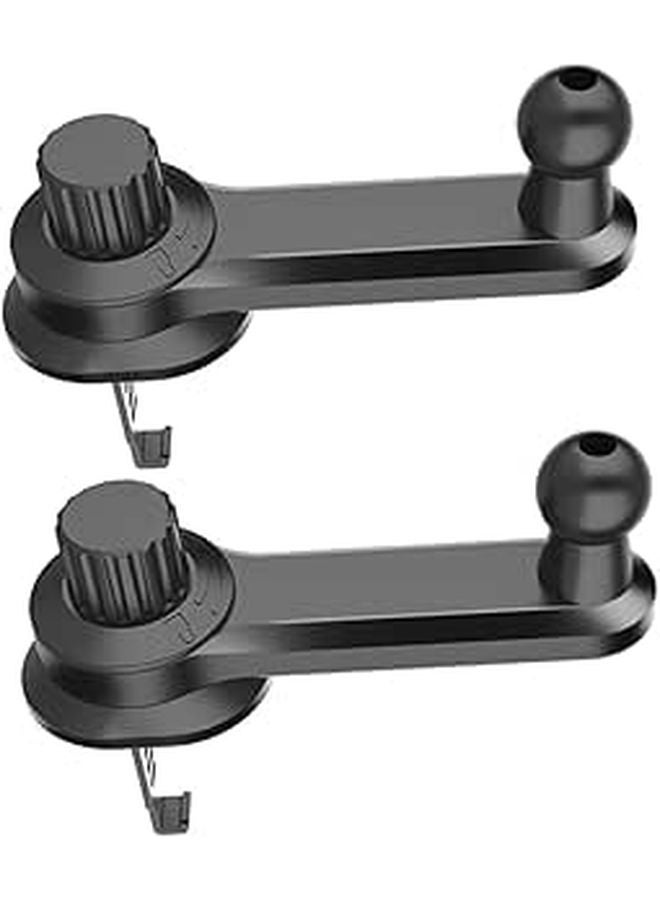 2 Pcs Black Air Vent Phone Mount With Swivel For Secure Fit And Easy Viewing - Image 1