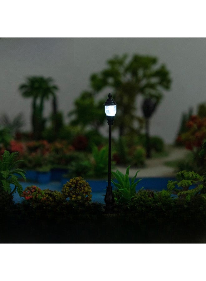 Architectural Sandbox Model Landscape Ornaments Diy Material Accessories Miniature Courtyard Lamp No.1 Building Model Toy-Color:J Green (scale 1:150)  - Image 2