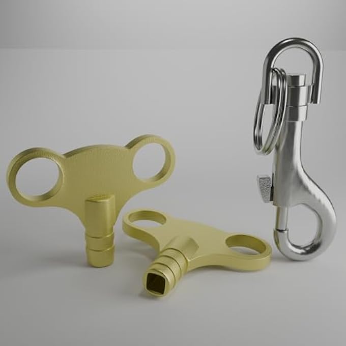 BRASS RADIATOR KEY FOR BLEEDING  UK RADIATOR KEY, UNIVERSAL RADIATOR BLEED TOOL, PERFECT FOR HOME HEATING SYSTEMS  EASY TO USE, DURABLE AND RELIABLE - Image 2