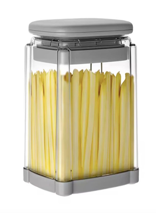 اوكيان قطاعة البطاطس المقلية، قطاعة خضار 4 في 1، قطاعة جوليان يدوية، أداة مطبخ، تصنع البطاطس المقلية وتقطع الخضار - Image 3