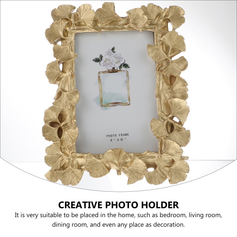 2pcs Gingko Leaf Photo Frame Retro Bedroom Table Frame Adornment Decoration - Image 3