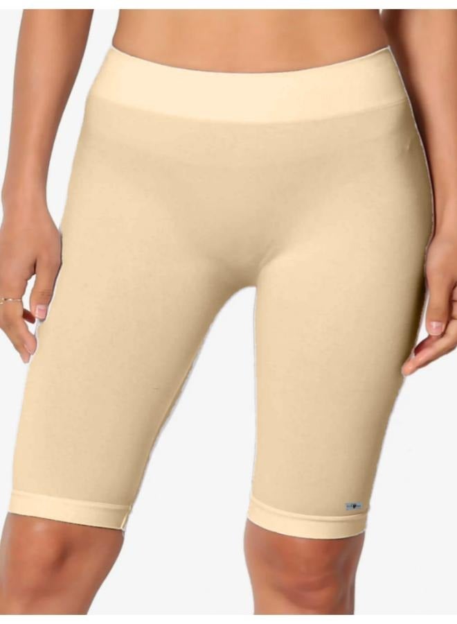 Women's Knee Length Shorts Leggings Walking Exercise Workout Yoga Activewear KU407  - Image 1
