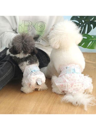 Female Dogs Diapers - 2 Pack Disposable Pet Diapers Super Absorbent Soft Suitable for Female Puppy Cats or Dogs with Leak Protection, Excitable Urination, Incontinence 2-4kg Pink Size S - view 5