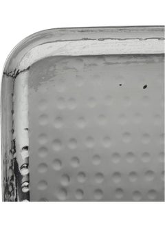 KEDGE Kedge Stainless Steel Hammered Square Deluxe Platter, Small  - Image 4