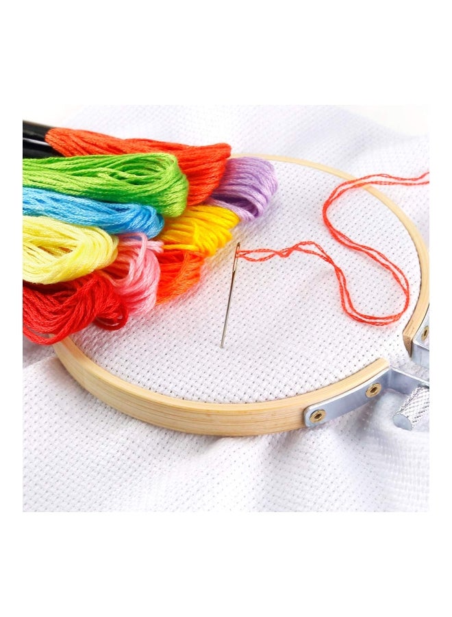 Caydo 12-Piece Round Embroidery Hoop Set Beige 3inch - Image 2