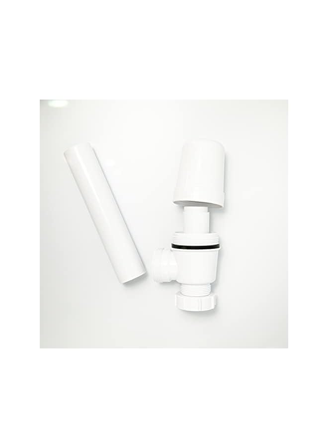 The Bros فخ زجاجة حوض الغسيل حوض الحمام مصيدة تصريف أنبوب 1 1/4" - صنع في الإمارات العربية المتحدة - Image 5