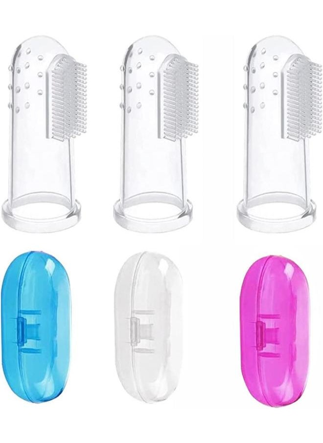 Generic Baby Toothbrush With Case Set (3 Pcs) 