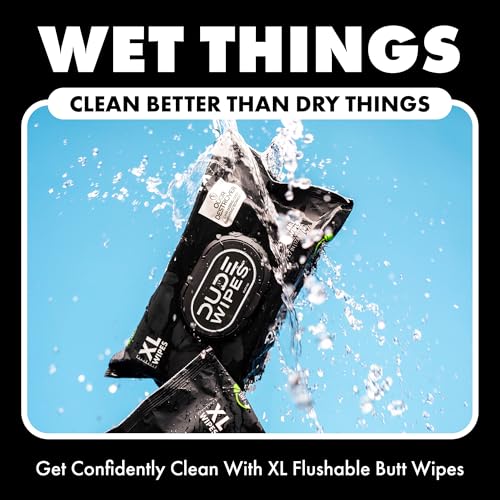 DUDE Wipes - Flushable Wipes for Adults - 6 Pack, 288 Count - Odor Destroyer XL - Deodorizing with Clean Scent - Up to 24 Hours of Odor-Destroying Technology - Image 5