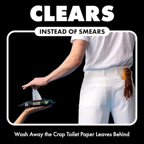 DUDE Wipes - Flushable Wipes for Adults - 6 Pack, 288 Count - Odor Destroyer XL - Deodorizing with Clean Scent - Up to 24 Hours of Odor-Destroying Technology - Image 2