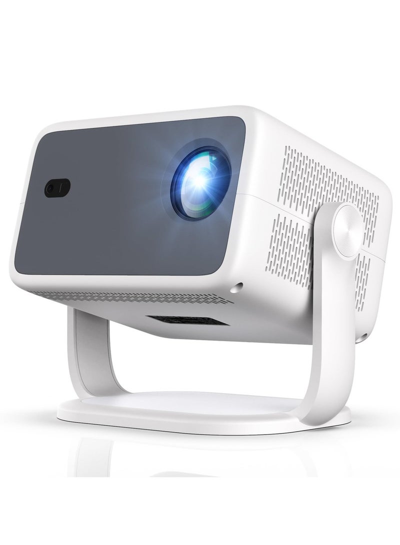 FlashHawk 【Native 1080P】Projector 4K Home Cinema - 600 ANSI Full HD Hightlight Smart Andriod Projector with WiFi 6 and Bluetooth, Support 4K, Portable Movie Projector, Auto Focus&Keystone Correction, 180° Rotatable, Compatible with Smartphone, TV Stick, Laptop, HDMI, USB - Image 2
