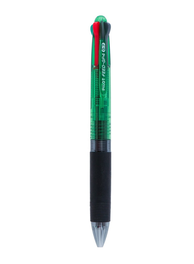 GP4 Muti Ink Ballpoint Pen 0.7mm Tip Green Barrel