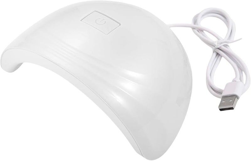 مصباح أظافر LED أبيض تجفيف سريع 60 ثانية 120 ثانية مؤقت USB ضوء تثبيت جل البوليش - Image 1