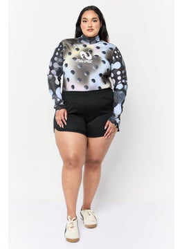 adidas Originals Women Plus Size Fit Long Sleeve Training Bodysuits, Multicolor  - Image 4