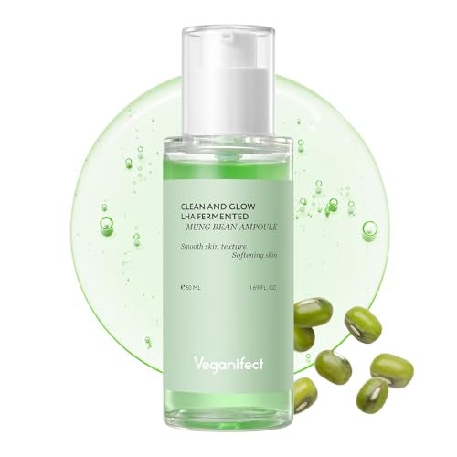 VEGANIFECT Mung Bean Serum, Enhancing Moisture Barrier, Gentle Exfoliation, For Glow Skin, Korean Skin Care, Vegan, 1.69 Fl Oz - Image 1