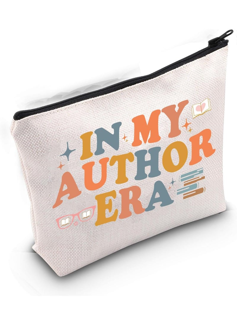 Gzrlyf - Gzrlyf Novel Writer Author Makeup Bag Writer Themed Gift Novelist Author Gifts For Women Writer Author Novelist Cosmetic Bag (IN MY AUTHOR) - Image 1