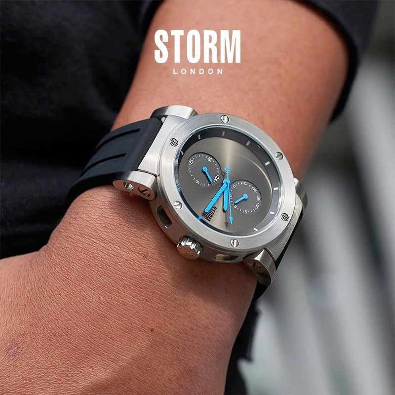 ستورم ساعة STORM البريطانية المستوردة HYDRON V2 RUBBER للرجال مع عرض التاريخ القابل للتكديس - Image 5
