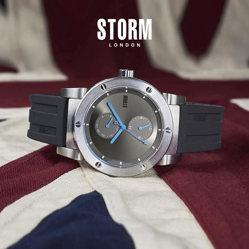 ستورم ساعة STORM البريطانية المستوردة HYDRON V2 RUBBER للرجال مع عرض التاريخ القابل للتكديس - Image 3