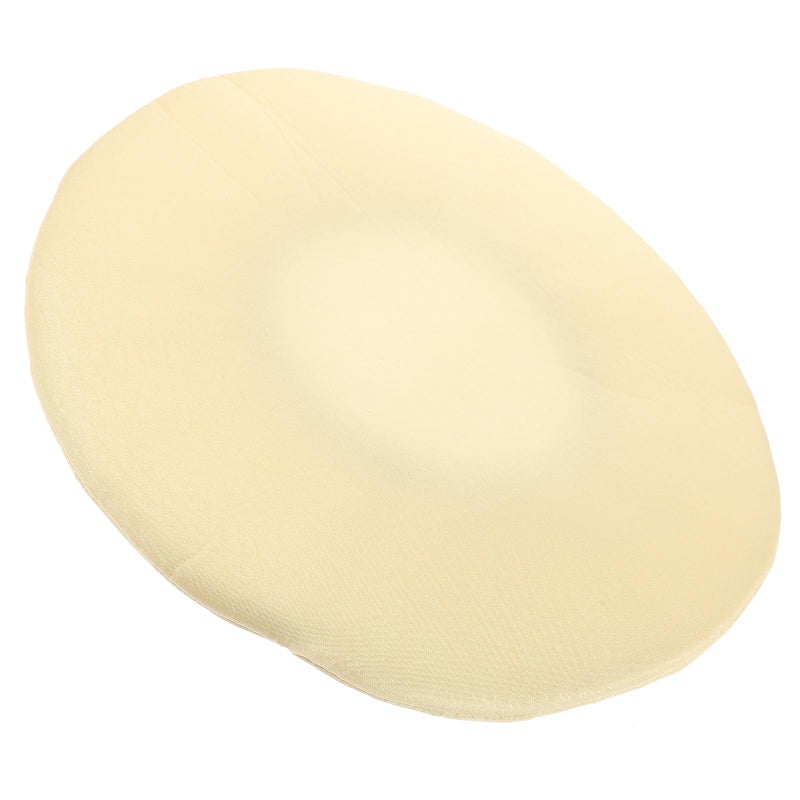 Beige Elastic Stool Cover Washable Fabric Stretch Protector 30cm Diameter For Home Kitchen Dining - Image 2