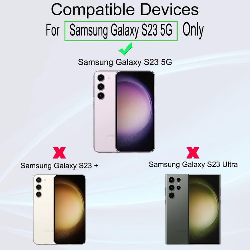Ibywind Screen Protector For Samsung Galaxy S23 5G(6.1 Inches),with 2Pcs Tempered Glass,1Pc Camera Lens Protector,1Pc Backing Carbon Fiber Film[Fingerprint Reader,Easy to install] - Image 2