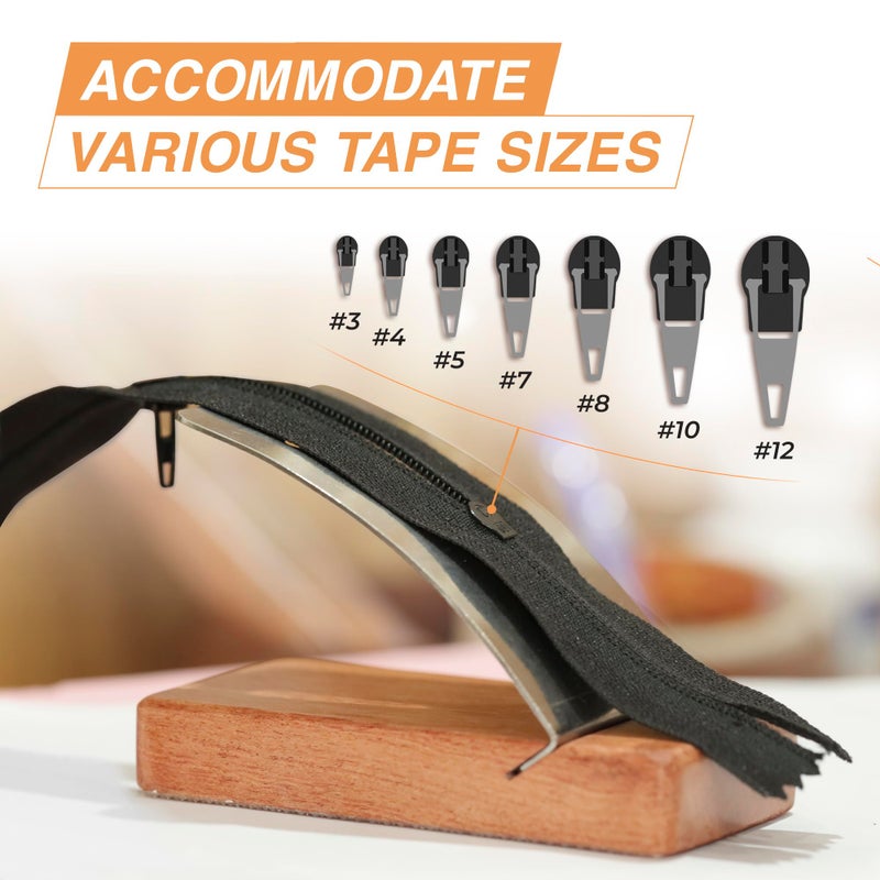 Savina Zipper Jig Tool, Hardwood & Stainless Steel Zipper Installing Tool for Dresses & Pants, Works with Various Sizes, Tool for Sewing. - Image 3