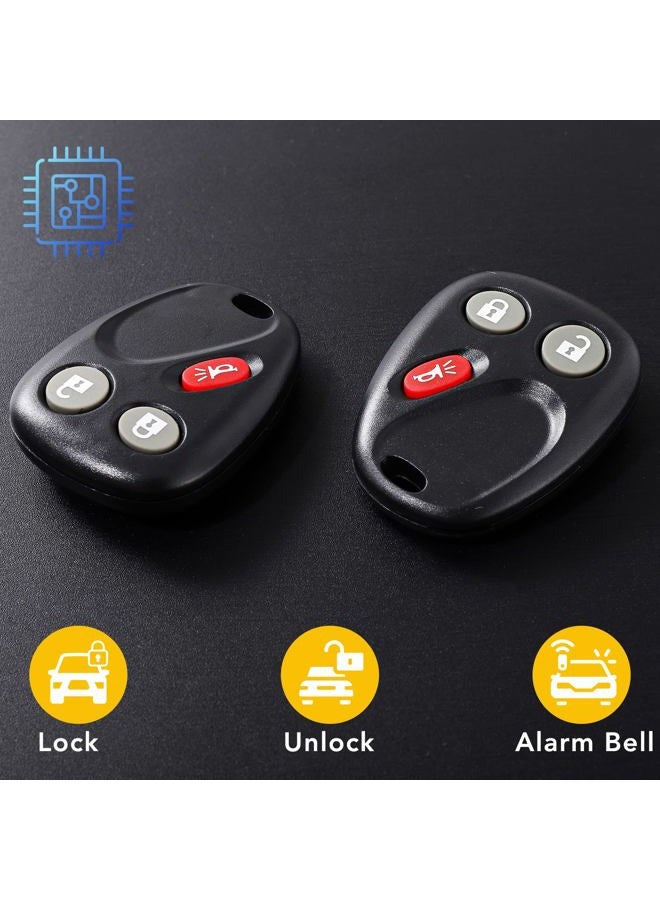 OGATOO Key Fob Replacement Fit for Chevy Trailblazer GMC Envoy Isuzu Ascender Buick Rainier Oldsmobile Bravada 2002 2003 2004 2005 2006 2007 2008 2009, 3 Btn #15008008 15008009 Car Remote, 1pc - Image 4