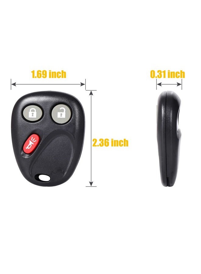 OGATOO Key Fob Replacement Fit for Chevy Trailblazer GMC Envoy Isuzu Ascender Buick Rainier Oldsmobile Bravada 2002 2003 2004 2005 2006 2007 2008 2009, 3 Btn #15008008 15008009 Car Remote, 1pc - Image 5