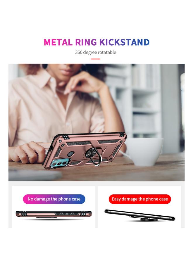 S-TOP Case For Motorola Moto G60 / G40 Fusion Shockproof TPU + PC Protective Case with 360 Degree Rotating Holder - Image 3