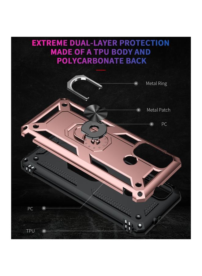 S-TOP Case For Motorola Moto G60 / G40 Fusion Shockproof TPU + PC Protective Case with 360 Degree Rotating Holder - Image 4