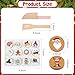 Soaoo 2 Sets Christmas Slice and Bake Wooden Cookie Play Food Set Gift for Kids Pretend Cookies and Baking Sheet Wooden Play Food Set Baking for Kids - Image 4