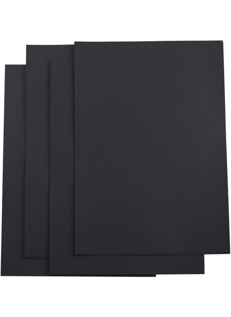 BPA - 50 Sheets A3 Scrapbook Black Paper Blank Page Black Inside Pages Chipboard for Scrapbook Photo Album DIY Photo Book Notebook - Image 1