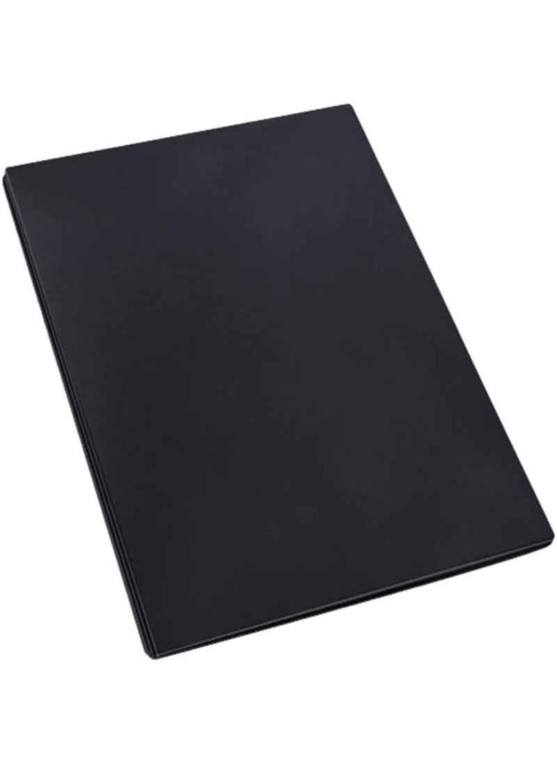 BPA - 50 Sheets A3 Scrapbook Black Paper Blank Page Black Inside Pages Chipboard for Scrapbook Photo Album DIY Photo Book Notebook - Image 1
