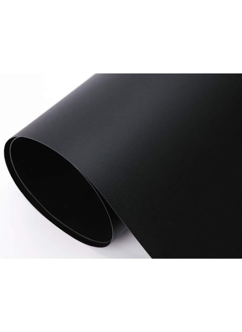 BPA - 50 Sheets A3 Scrapbook Black Paper Blank Page Black Inside Pages Chipboard for Scrapbook Photo Album DIY Photo Book Notebook - Image 1