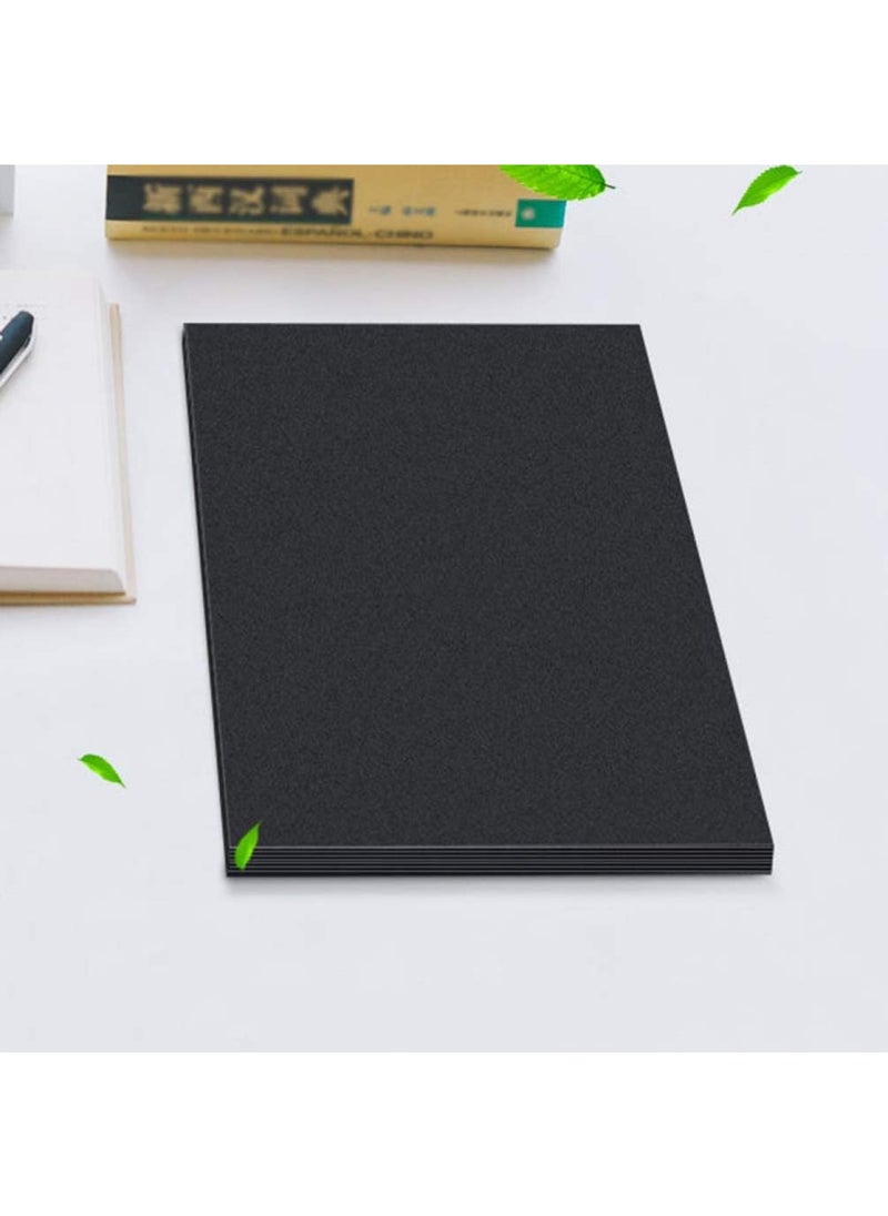 BPA - 50 Sheets A3 Scrapbook Black Paper Blank Page Black Inside Pages Chipboard for Scrapbook Photo Album DIY Photo Book Notebook - Image 1