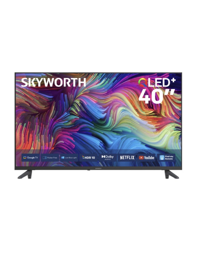 سكاي ورث 40" 2K سمارت FHD QLED+, 40Q5600H, تلفاز جوجل, 60Hz, ضوء أزرق منخفض, خالي من الوميض, HDR10, صوت دولبي, عائلة يومية 2.0, مساعد جوجل, ضمان لمدة سنتين - Image 1