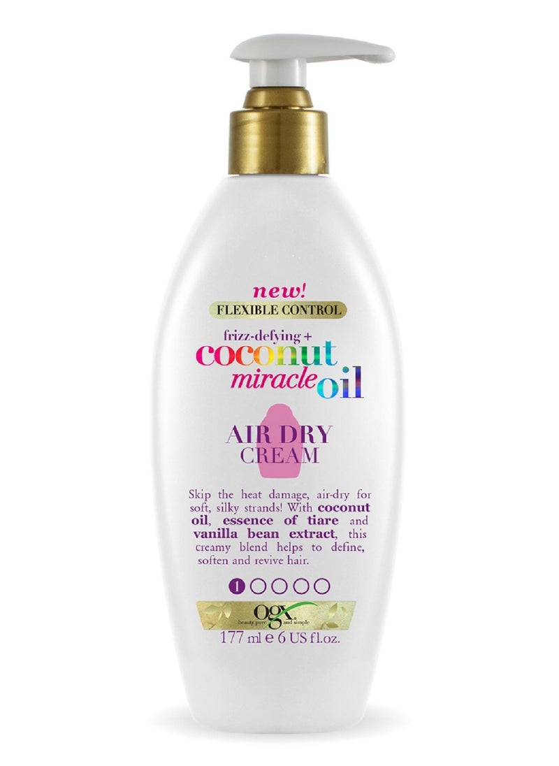 Ogx Flexible Control Frizz Defying And Coconut Miracle Oil Air Dry Cream 170g 